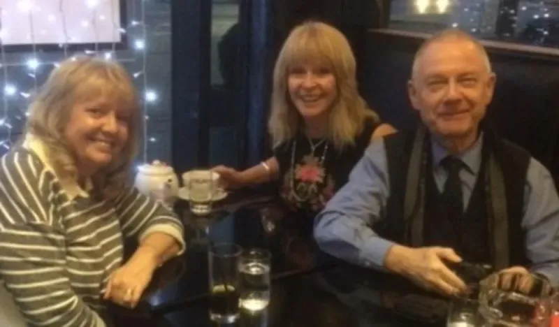 Dinner in Dundee with a lovely couple.. Toyah Willcox & Robert Fripp.