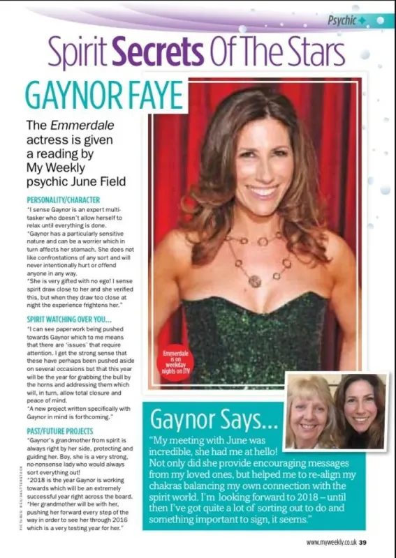 Gaynor Faye - Actress