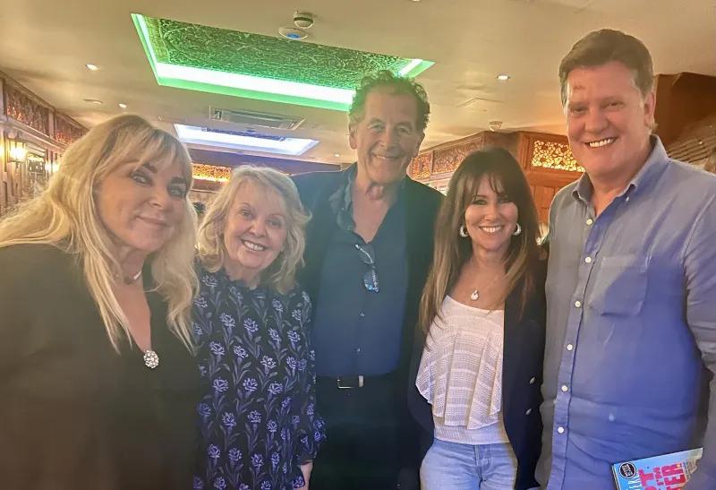 Helen Lederer and husband Chris with Linda Lusardi & Sam Kane