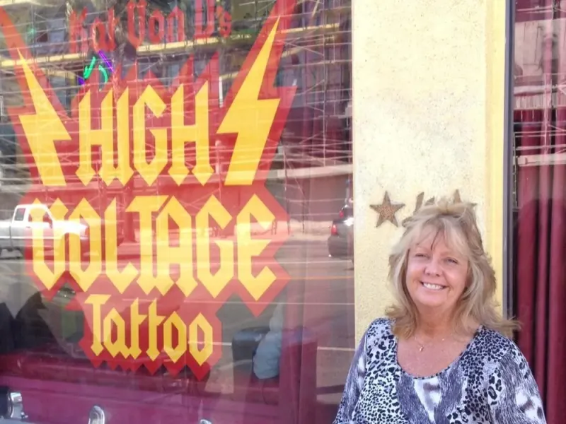 In LA at High Voltage Tattoo My big mistake was referring to Kat Von D as Katmandu!! Oops!