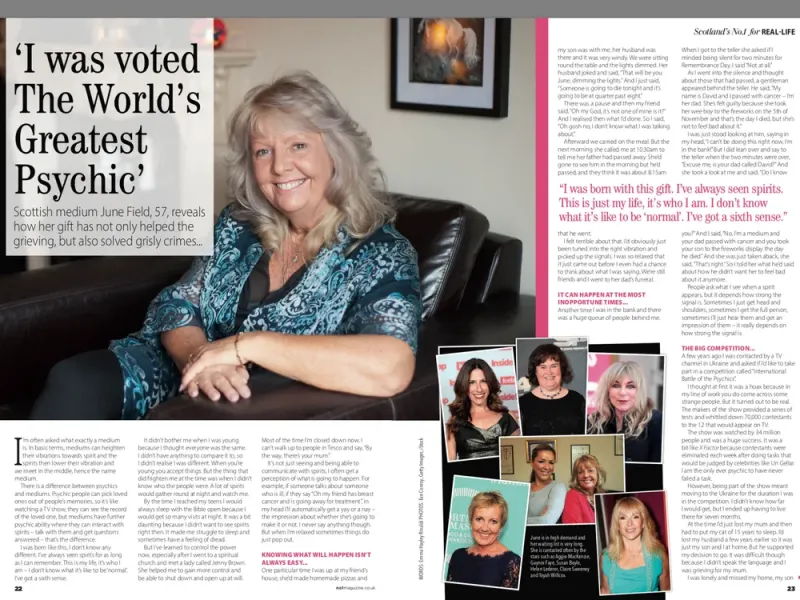 No.1 Magazine write up. part one,