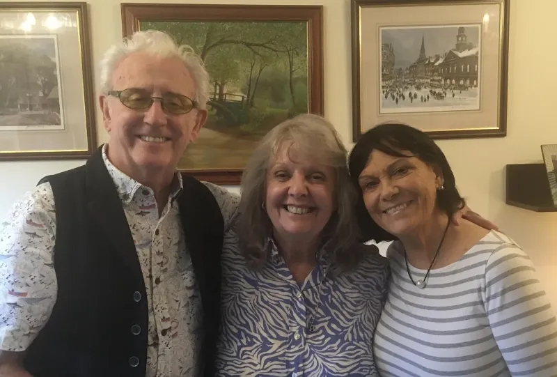 June Field with Tony Christie and his wife Sue