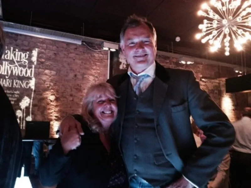 With TV personality John Leslie..and believe it or not I was wearing heels!!!