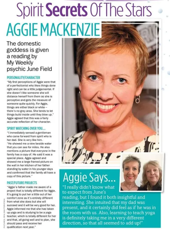 My Weekly Magazine - Reading for Aggie Mackenzie
