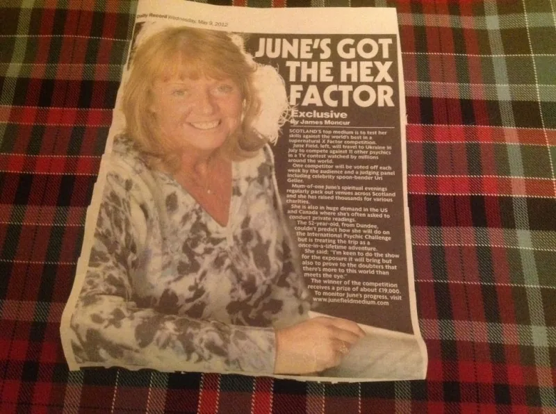 Daily Record cutting headlined 'June's got the hex factor'